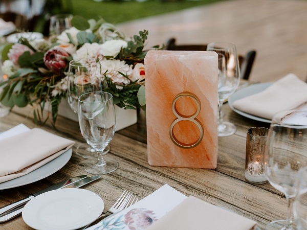 How to number tables at wedding